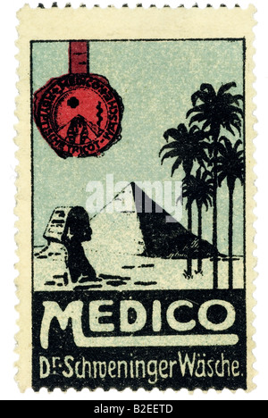 Trading stamp Medico Dr Schweninger Wäsche Banque D'Images