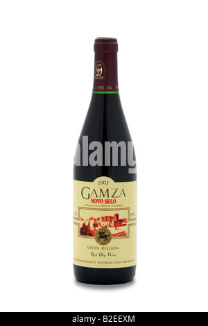 Novo Selo gamza 2003 vin rouge sec vidin Bulgarie Banque D'Images