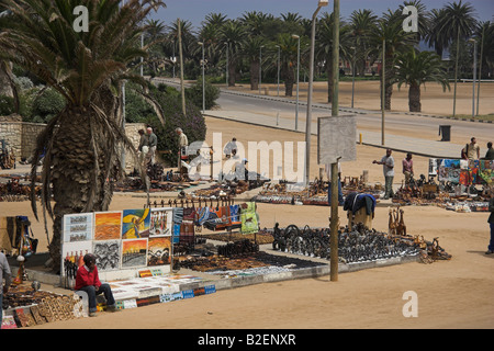 Marché artisanal de la route Banque D'Images