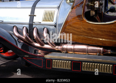 Détail de l'authentique Chitty Chitty Bang Bang voiture qui a été utilisée dans le film Banque D'Images