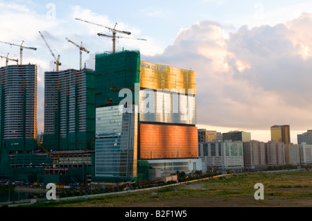 Site de construction de l'édifice à côté de MGM casino à Macao Banque D'Images