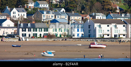 La marée basse à la ville côtière de Instow en Devon, Angleterre Banque D'Images