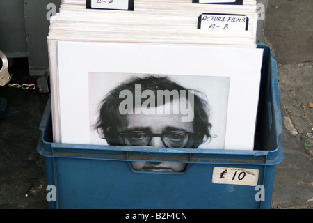 Woody Allen photographie Camden Market London UK Banque D'Images