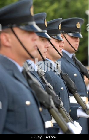 Les soldats de la RAF sur Parade Banque D'Images
