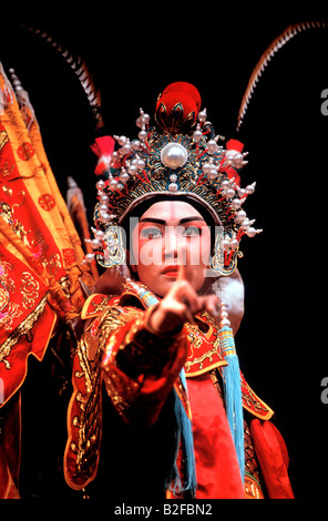 L'opéra chinois, Hong Kong, Chine. Banque D'Images