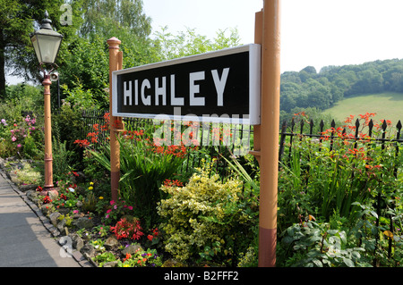 Inscrivez-Highley station sur la Severn Valley Railway Shropshire Banque D'Images