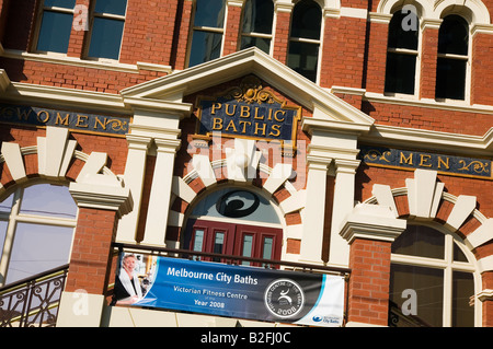 Bains Publics de Melbourne - Melbourne, Victoria, Australie Banque D'Images