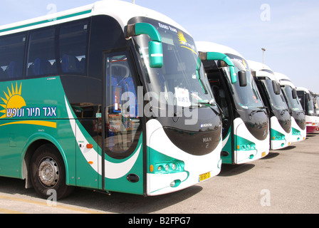 Israël une ligne d'autobus Egged Banque D'Images
