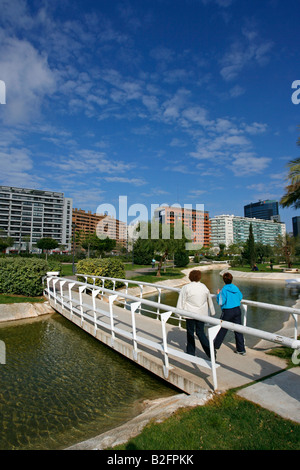 Jardín del Turia Valencia Espagne Banque D'Images