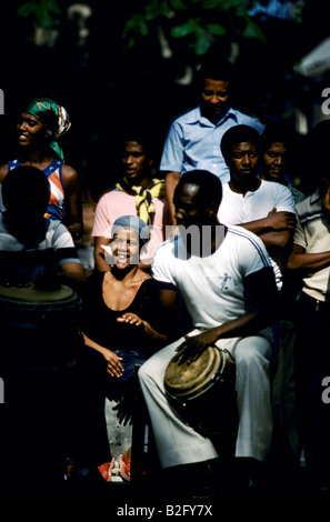 Jeu de tambours tambours conga Banque D'Images