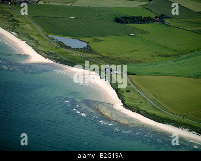 La belle côte de Northumbrie Nr, Bamburgh North East England Banque D'Images