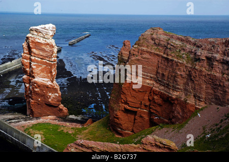 Birdrock lange anna Helgoland Schleswig-holstein Allemagne historique Banque D'Images