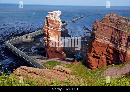 Birdrock lange anna Helgoland Schleswig-holstein Allemagne historique Banque D'Images