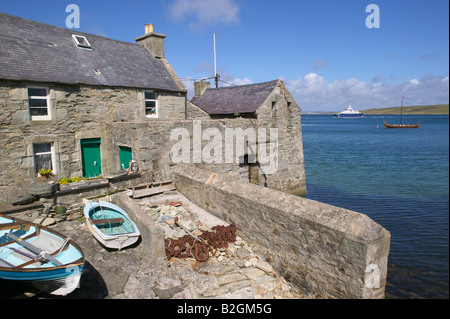 Le Lodberries, Lerwick, îles Shetland, Écosse, Royaume-Uni Banque D'Images