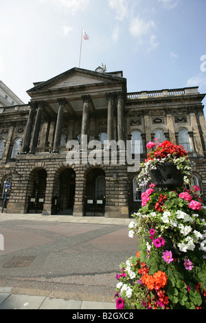 Ville de Liverpool, en Angleterre. Conçu par John Wood, Liverpool Town Hall est la résidence officielle du Maire de la ville de Liverpool. Banque D'Images