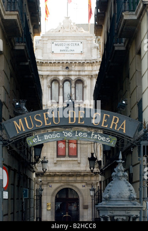 Museu de Cera waxworks museum à Barcelone Banque D'Images