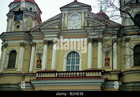 Saint Pierre et Saint Paul's Church, Antakalnis, Vilnius, Lituanie Banque D'Images