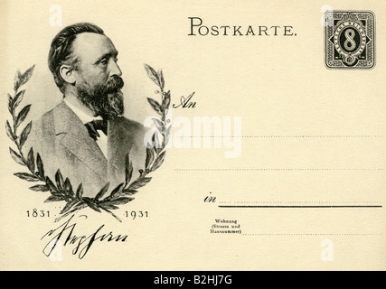 Stephan, Heinrich von, 7.1.1831 - 8.4.1897, responsable allemand, portrait, carte postale, 1931, Banque D'Images