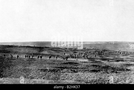 Événements, première Guerre mondiale / première Guerre mondiale, front occidental, France, offensive du printemps allemand 1918, les stormtroopers allemands près de Lille, Banque D'Images