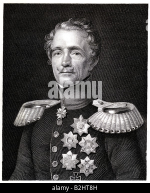 Wrangel, Friedrich Heinrich Ernst Graf von, 13.4.1784 - 1.11.1877, officier prussien, demi-longueur, gravure sur acier en août Weger, fin du 19e siècle, l'artiste n'a pas d'auteur pour être effacé Banque D'Images