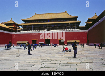 Géographie / voyages, Chine, Pékin, palais impérial, porte-ville et Mao Hall, vue extérieure, années 1970, Banque D'Images