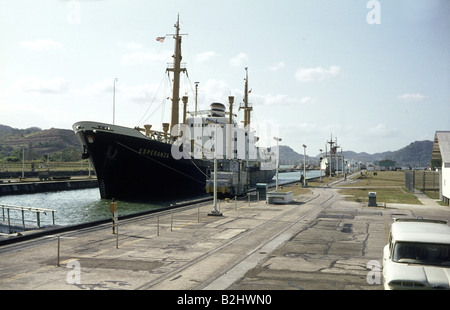 Géographie / voyage, Panama, trafic / transport, canal, sortie vers Océan Pacifique, 1968, Banque D'Images