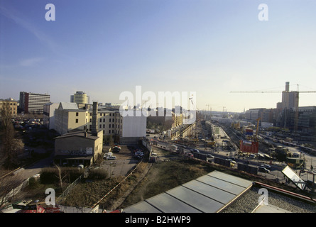 Géographie / voyages, Allemagne, Berlin, chantier à Potsdamer Platz, vue du centre des visiteurs, avril 1998, Banque D'Images