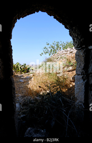 Les plaines côtières du sud Israël Région Lakis Tel Lakish site archéologique Banque D'Images