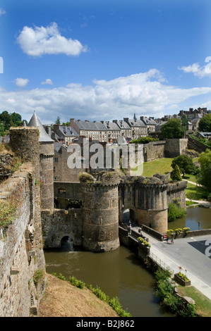 Fougères, Bretagne, France Banque D'Images