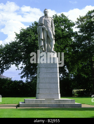 William IV. Du Royaume-Uni, 21.8.1765 - 20.6.1837, roi 26.6.1830 - 20.6.1837, mémorial, statue à Greenwich, Londres, Banque D'Images