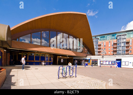 La gare ferroviaire Manchester Oxford Road, l'entrée de l'Angleterre, Royaume-Uni Banque D'Images