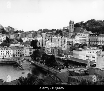 Géographie / voyages, Grande-Bretagne, villes, Torquay, vues sur la ville / paysages urbains, années 60, Banque D'Images