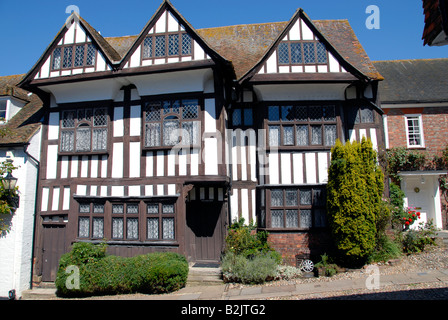 Avis de Hartshorn House, l'ancien hôpital, sur Mermaid Street, Rye, East Sussex, UK Banque D'Images