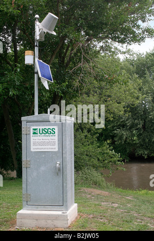 Satellite de puissance solaire station de contrôle des flux liés à Des Moines Iowa Humbolt Banque D'Images