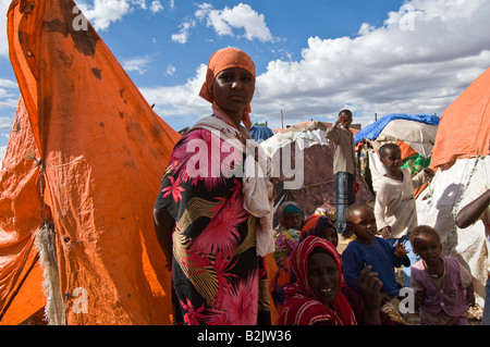 Réfugiés somaliens en Ethiopie. Banque D'Images