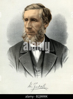 Tyndall, John, 21.08.1820 - 4.12.1893, scientifique irlandais (physicien), portrait, lithographie, Banque D'Images