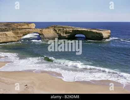 Géographie / voyage, Australie, Victoria, Great Ocean Road, London Bridge, Port Campbell National Park, lac de roche, années 1980, Banque D'Images