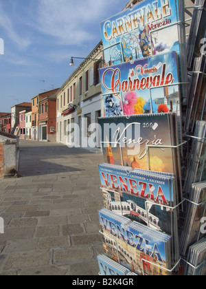 Scène de rue sur l'île de Murano, Venise Banque D'Images