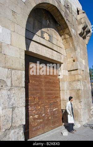 Bab Touma porte de la vieille ville de Damas en Syrie Banque D'Images
