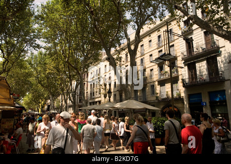 La Rambla, Barcelone Catalogne Espagne Banque D'Images