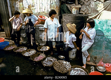 Scène de rue à hong kong Banque D'Images