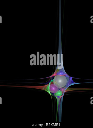 Abstract fractal art qui fait un grand élément de l'art de la haute technologie ou l'arrière-plan pour tout projet de conception Banque D'Images