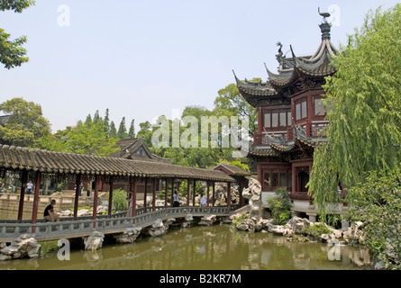 Chine, Shanghai, Yu Yuan Garden Banque D'Images