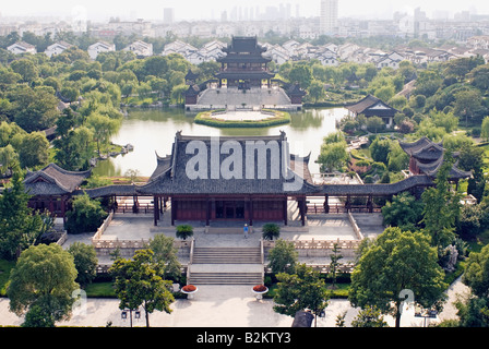 La Chine, Suzhou, Province de Jiangsu, porte Panmen Banque D'Images