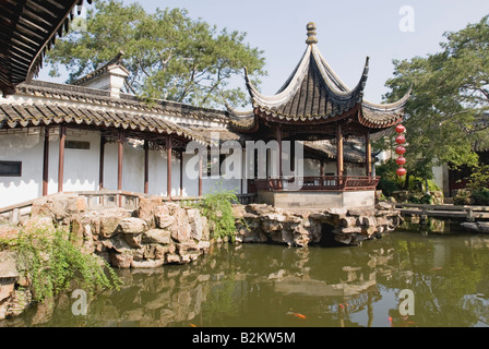 La Chine, Suzhou, le Jardin du Maître des Filets Banque D'Images