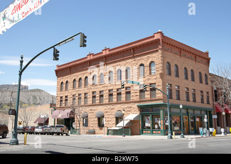 Avenue principale de Durango, dans le Colorado, USA Banque D'Images