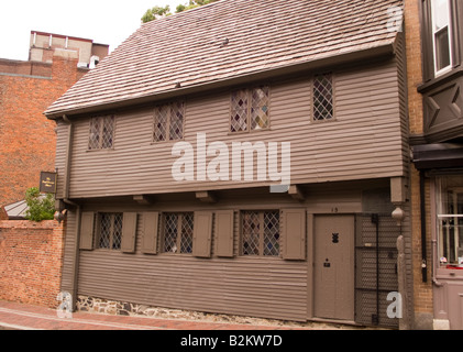 Maison de Paul Revere, Massachusetts Boston Banque D'Images