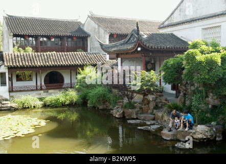 La Chine, Suzhou, le Jardin du Maître des Filets Banque D'Images