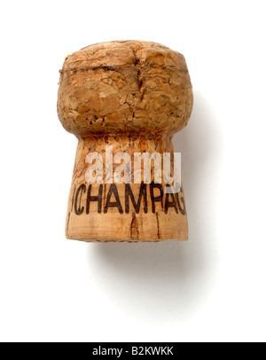 Bouteille de champagne cork Banque D'Images