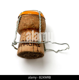 Bouteille de champagne cork Banque D'Images